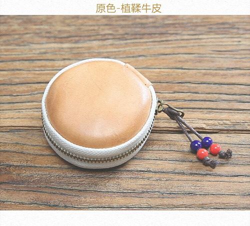 小包包2019新款洋气时尚拉链植鞣牛皮u钱包百搭迷你可爱零钱小圆