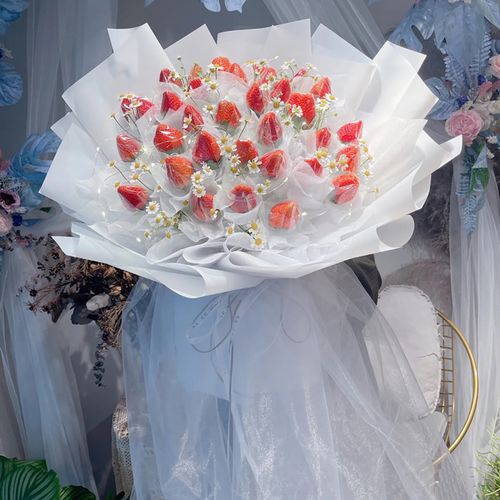 榆林鲜花速递水果草莓花束榆阳区横山区靖边县定边县花店同城配送
