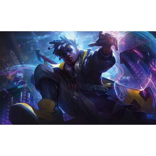 卧室lol联盟高清海报超大墙贴 宿舍动漫游戏定制壁纸 真实伤害艾克