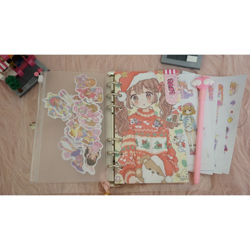 blingird 阿唐的少女心粉色软妹手账本卡通可爱礼物套装记事本活页本