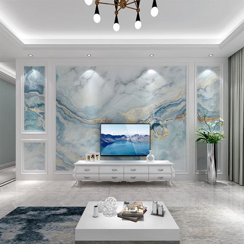 自带造型3d立体电视背景墙装饰壁画客厅卧室沙发背景布简欧式墙纸