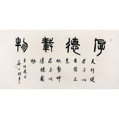 名家书画苏士澍书法四尺横幅篆书精品手绘名人字画作品带画册相片纯