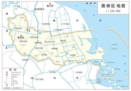 新版台州市路桥区地图交通河流水系卫星旅游地形政区电子版定制