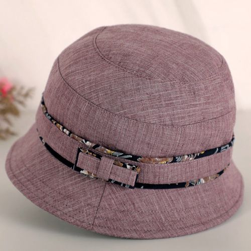 中老年女帽春秋布帽妈妈盆帽老年人渔夫帽休闲老人帽子奶奶遮阳帽