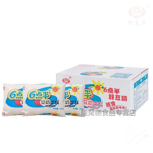 六点半豆奶饮料袋装整箱6点半豆奶儿时原味怀旧早餐奶 24包浓浆豆奶