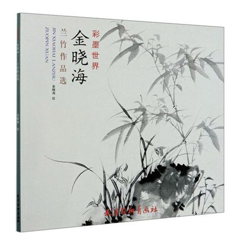 正版 金晓海兰竹作品 彩墨 写意竹兰花艺术绘画画册作品集 国画赏析