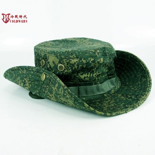 俄罗斯 俄军迷新款迷彩圆边战斗帽 emr白花奔尼帽户外渔夫遮阳帽