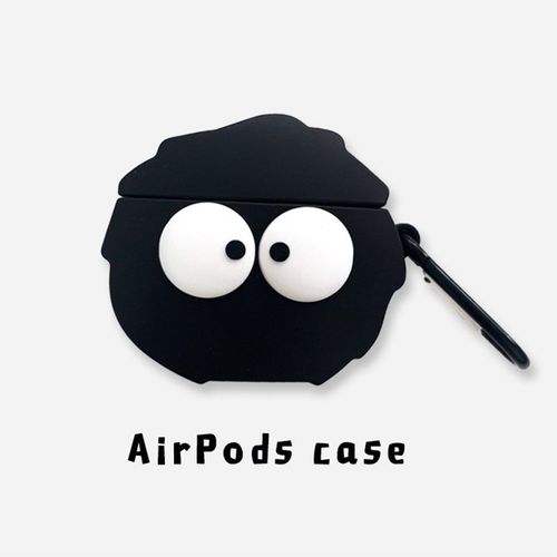 豪萃 可爱小煤球airpods耳机套适用苹果airpdos无线蓝牙耳机保护套防