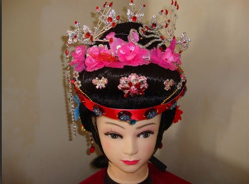 戏曲用品/戏曲头套/高档贵夫人头套/戏曲旦角全头套