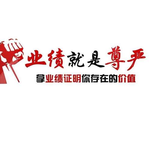 业绩是尊严办公室装饰励志墙贴标语激励文字会议团x队企业文化墙