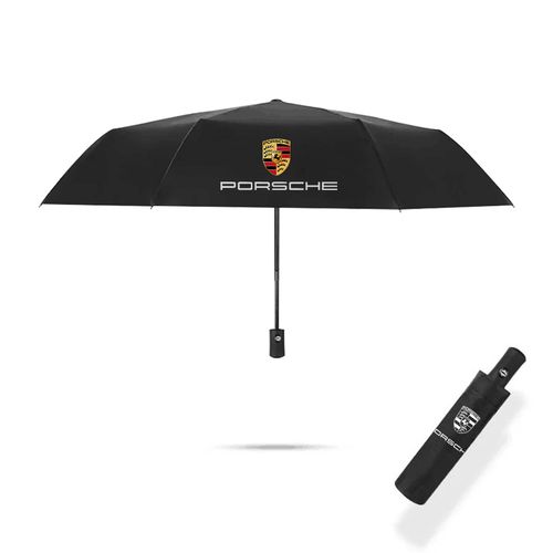 保时捷雨伞折叠 保时捷卡宴专用雨伞原厂装4s店汽车礼品送客户折叠全