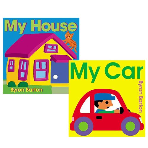 英文原版 my house/car 我的房子/小汽车 纸板书儿童早教启蒙绘本亲子