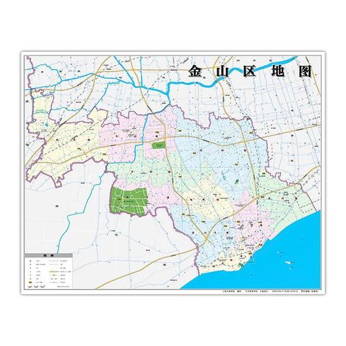 上海市金山区地图22年全新版交通旅游地铁站景点地图