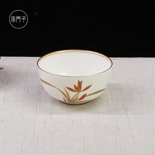 串门子日本进口香兰社陶瓷茶杯茶具日式主人杯复古茶器瓷器串门子 c