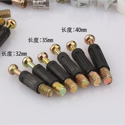 定制木工二合一连接件隐形板式家具隐形连接螺丝子母扣连接配件固定.