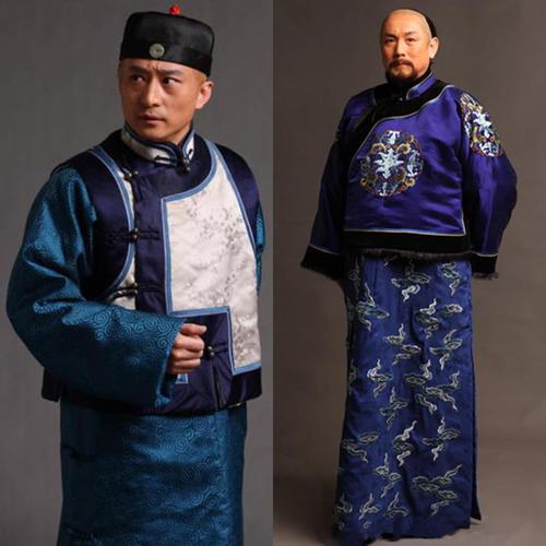 影视古装清朝男古装马褂长袍掌柜服王爷古装民国老爷服贝勒古装