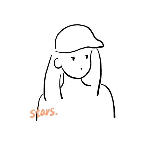 简约手绘插画ins极简风头像人物线条设计简笔画真人