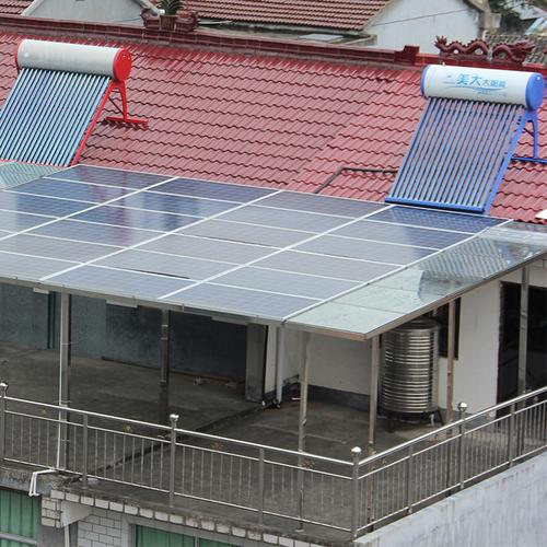 x南昌家用屋顶太阳能发电机瓦系统全套设备10kw民并网光伏离网雨