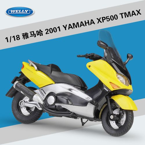 威利1:18雅马哈yamaha xp500 tmax踏板摩托车巡航车仿真模型摆件车模