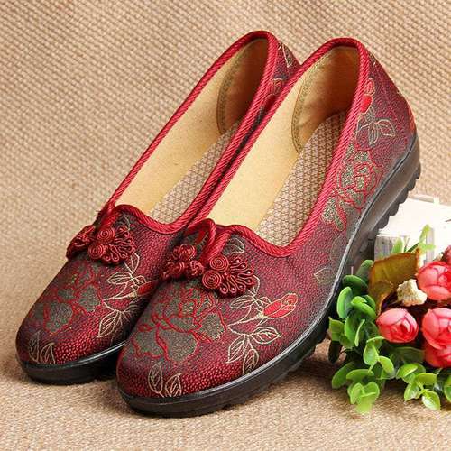 21新款老北京布鞋老人奶奶鞋子老年妈妈春秋款防滑软底单鞋四季鞋