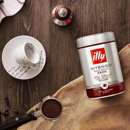 illy意利咖啡粉咖啡豆中度深度低因烘焙意式美式摩卡250g灌装特价