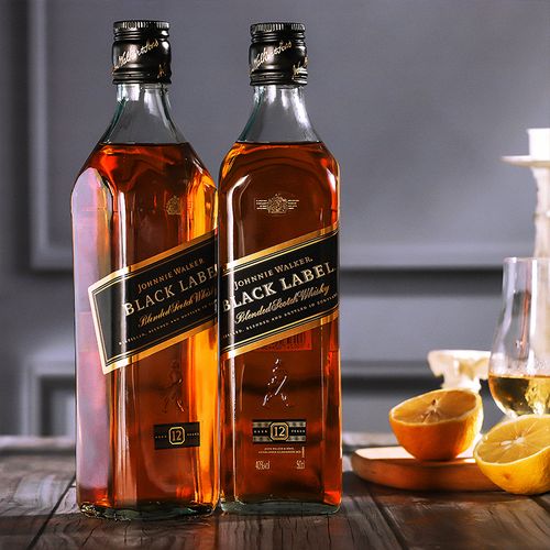 尊尼获加黑牌黑方威士忌12年700ml苏格兰威士忌 进口洋酒行货