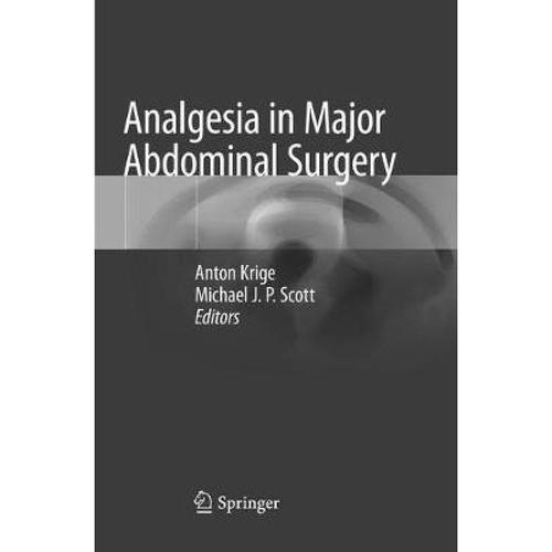 预订 analgesia in major abdominal surgery