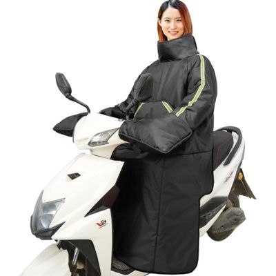 电动摩托车罩衣电瓶车防风衣连体式电单车保暖挡风罩
