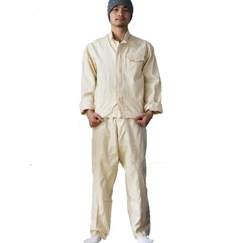 潜亚麻潜艇防酸夏季工作服 防酸工作服亚麻工作服 夏季防酸服耐脏