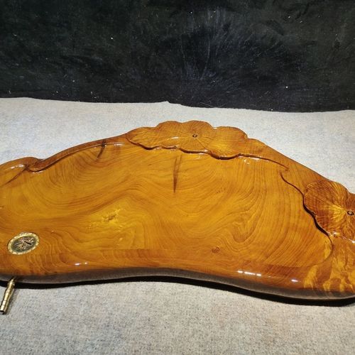 老料金丝楠木整板实木茶盘茶具茶海收藏送礼佳品