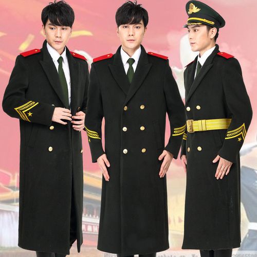 冬季军乐团仪仗队礼服大衣国旗班加厚款服装升旗手护旗手服装保暖