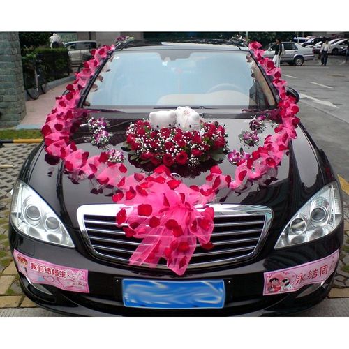 鲜花速递同城结婚礼婚车装饰头车真花深圳北京上海重庆成都武汉