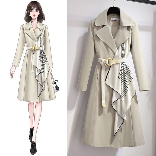 风衣女中长款小个子2020新款气质今年流行设计感高端大气外套大衣