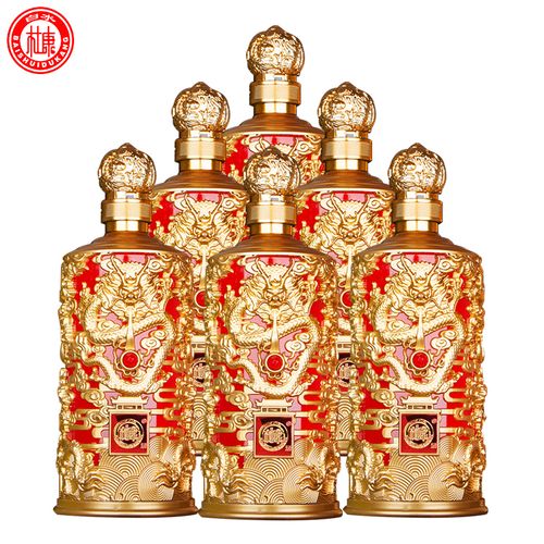 白水杜康52度年份封坛优90龙尊臻品白酒 500ml*6瓶整箱装