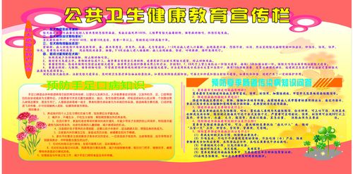 612海报印制海报展板素材151公共卫生健康教育宣传栏2