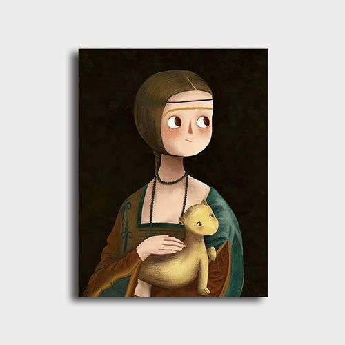 史历克 数字油画diy卡通人物q版世界名画手工填色减压