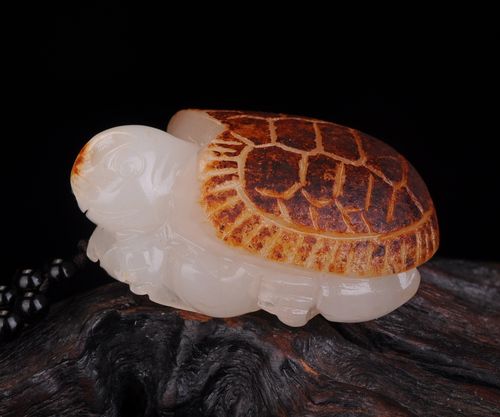 新疆和田玉籽料原石玄武乌龟手把件羊脂白玉长寿龟手玩件男款把件