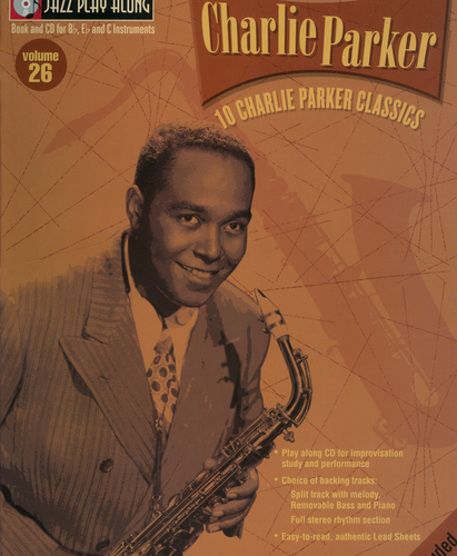 查理帕克 jazz play along vol 26乐谱10首be bb c调和低音10首