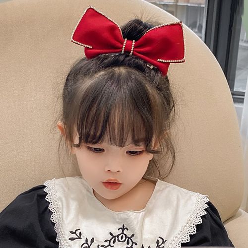 2021年新款网红儿童大蝴蝶结发夹头饰宝宝女童立体发卡女公主发饰