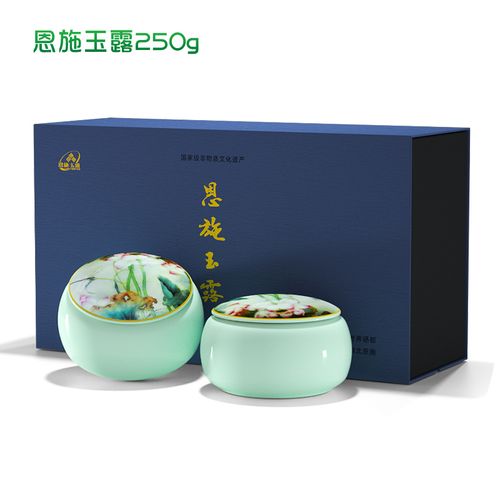 湖北恩施玉露绿茶2022年茶恩施硒茶明前特级250g高档礼盒装