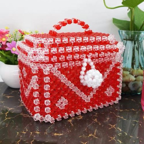 diy手工串珠百宝箱收纳盒材料包珠子编织盒子家居饰品摆件包邮