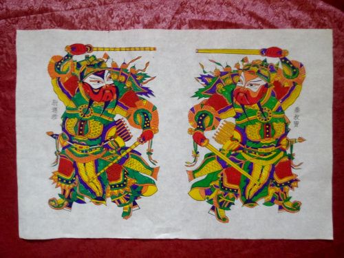 木版年画/朱仙镇木版年画/非遗/纯手工门神系列年画/装饰画