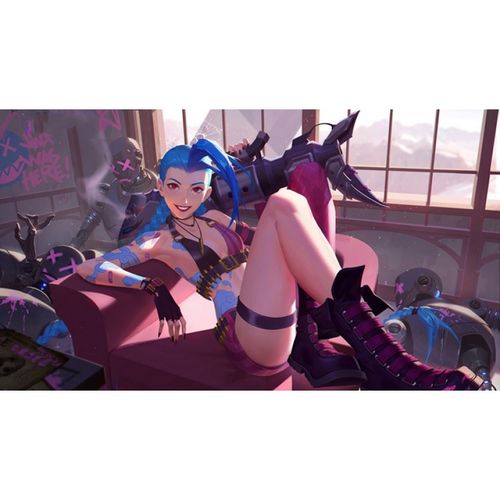 【旗舰好物】金克斯海报【多图】金克丝 lol英雄联盟 60寸b 游戏海报