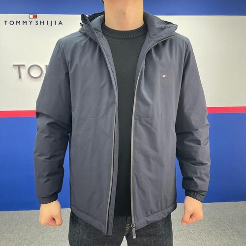 tommyshijiatommyshijia纯色羽绒服2021冬季新品男式上衣外套