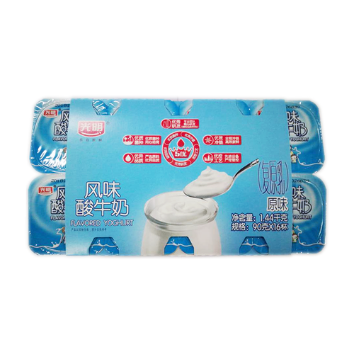 光明原味酸牛奶90g*16杯/组酸奶新鲜营养活性