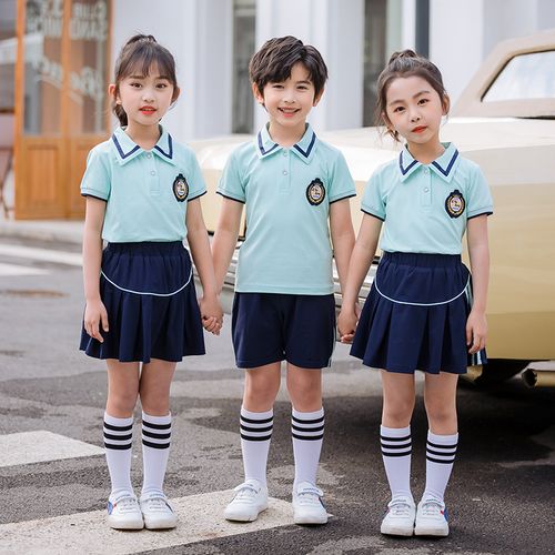 幼儿园园服夏装学院风儿童班服毕业照服装夏季新款小学生校服套装
