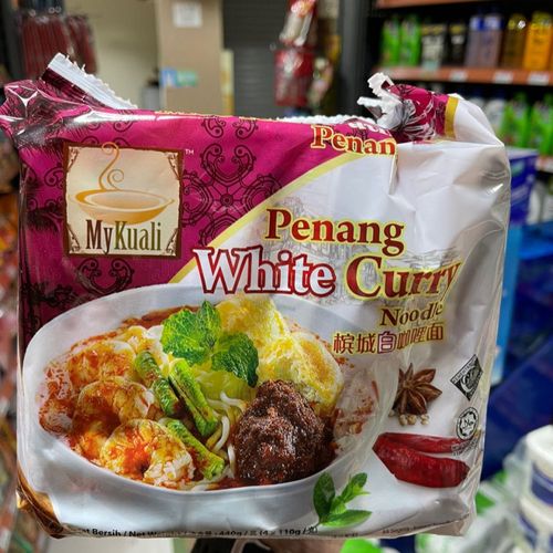 mykuali麦可利 槟城白咖喱汤面105g×4包装学生宿舍速食方便面 白咖喱