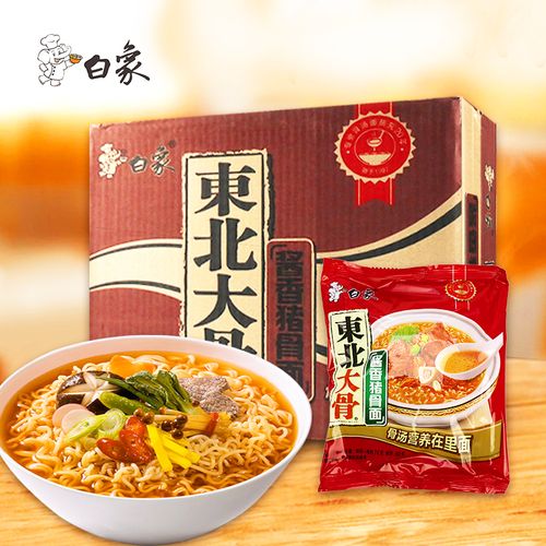 白象  东北大骨面80克酱香猪骨面方便面速食品网红袋装泡面整箱 10袋