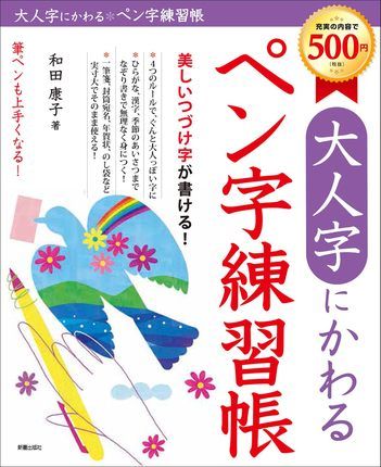 现货 【深图日文】大人字にかわるペン字練習帳 美しいつづけ 和田康