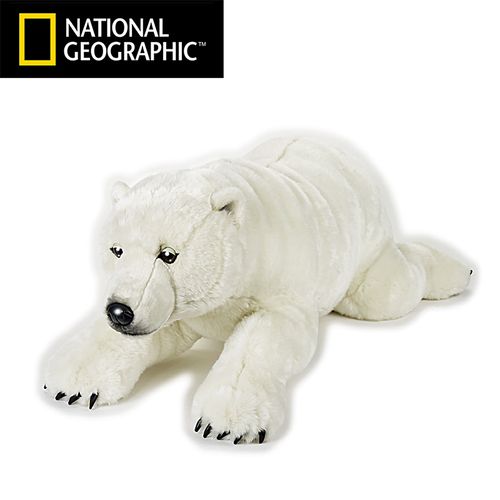 国家地理正版仿真动物公仔玩偶北极熊小号大号毛绒玩具情人节礼物
